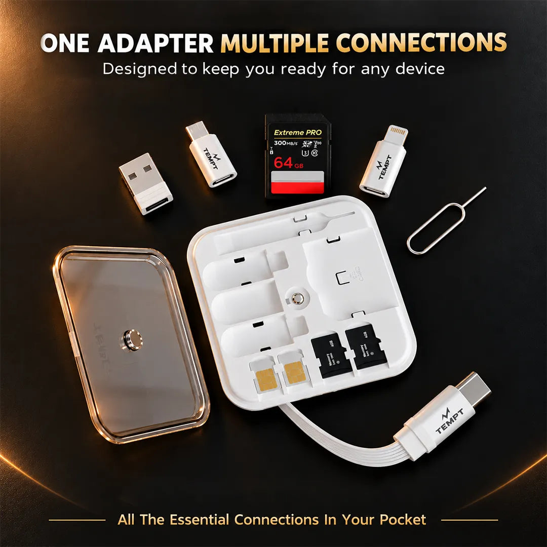 konekt_white_color_one_adapter_multiple_connections_temptindia