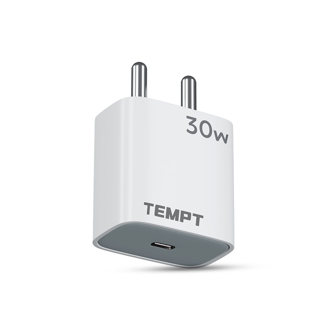 Tempt Bolt 30W USB C Charger Adapter Fast Phone Charger