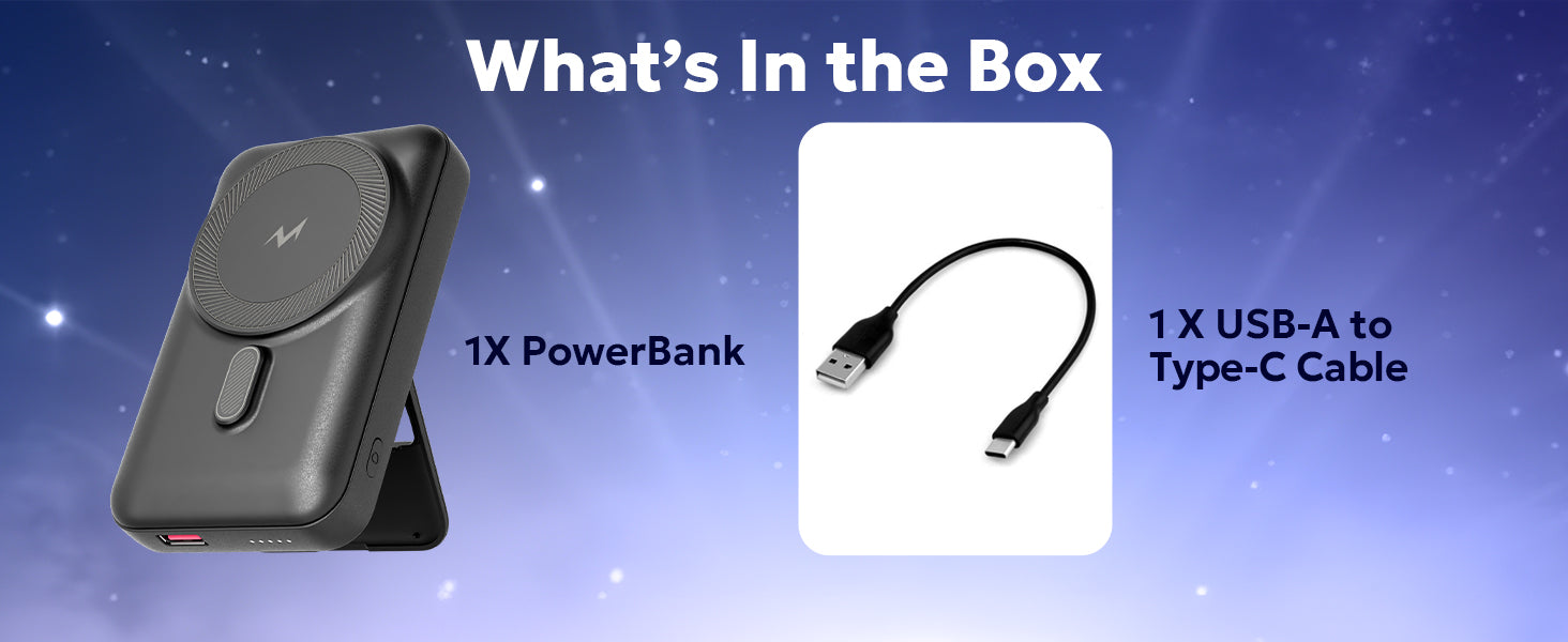 Tempt Flair Power Bank Box Contents USB Charging Cable