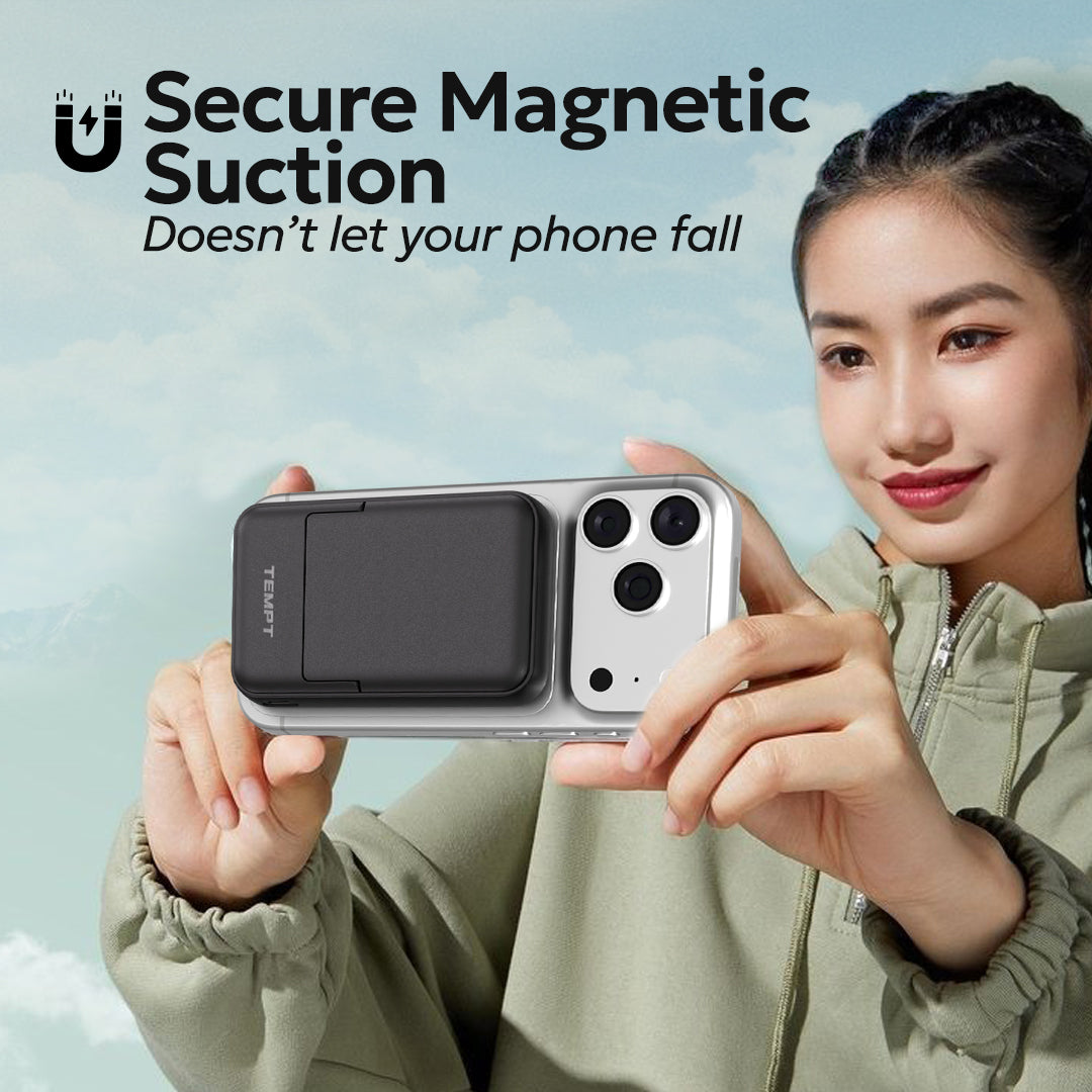 Tempt Flair Secure Magnetic Wireless Power Bank Best Power Bank for iPhone