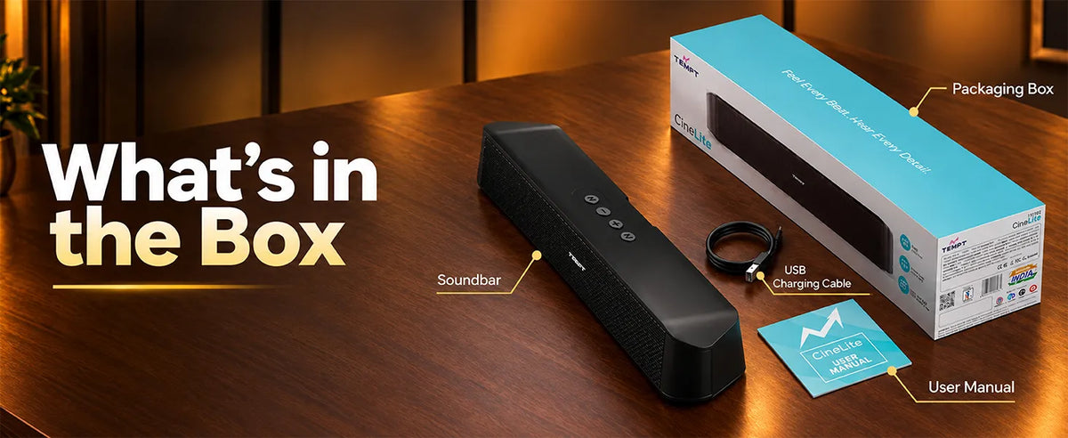 tempt_india_cinelite_sound_bar_what_is_in_the_box