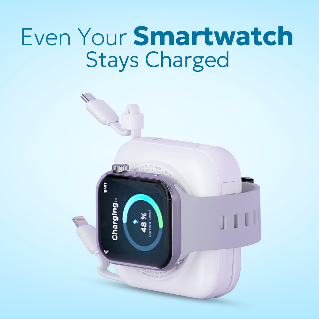 Tempt MagMini Smartwatch Charging Mobile Power Bank Portable Charger