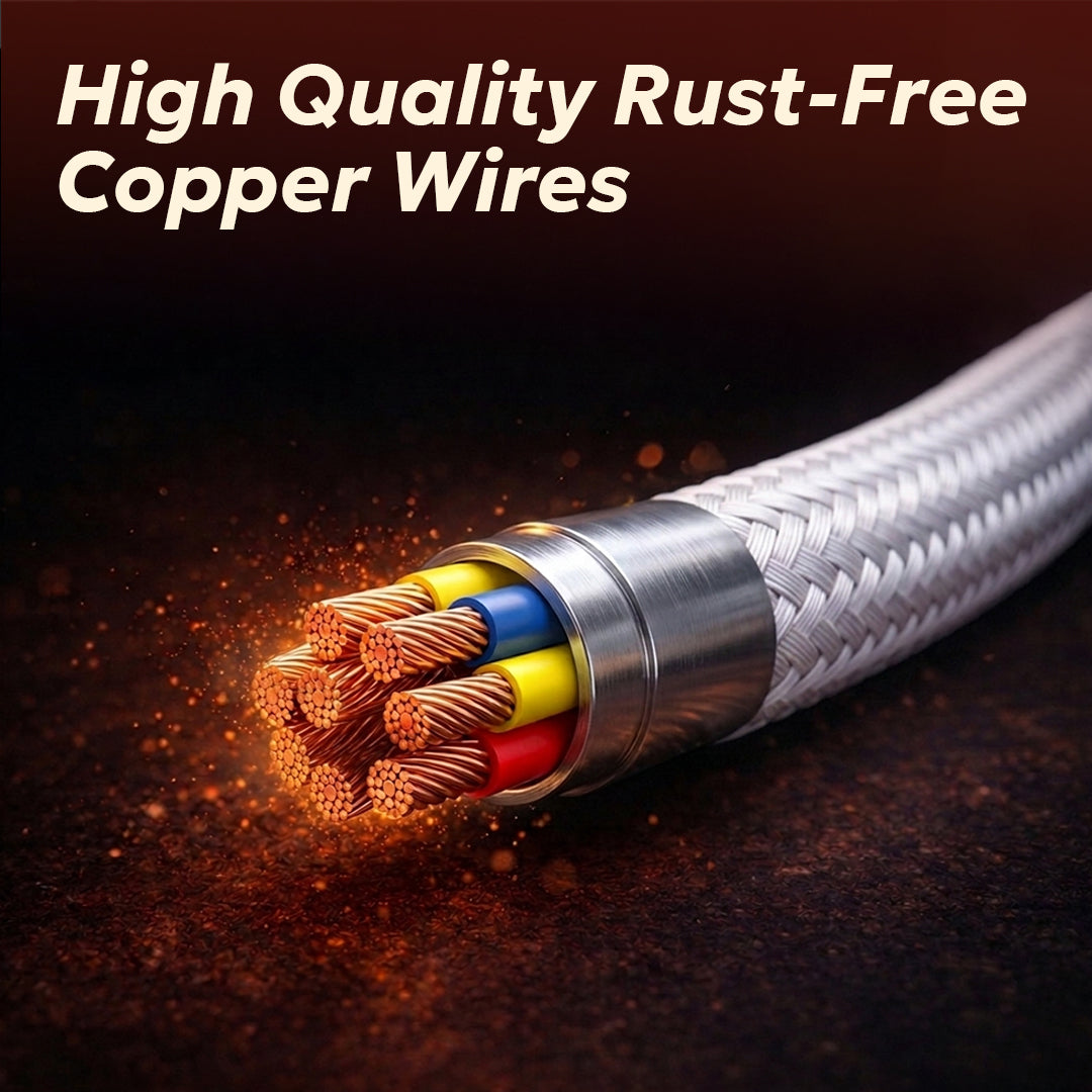 Tempt NOVA 27W Fast Charging Cable Rust Free Copper Wires Cable