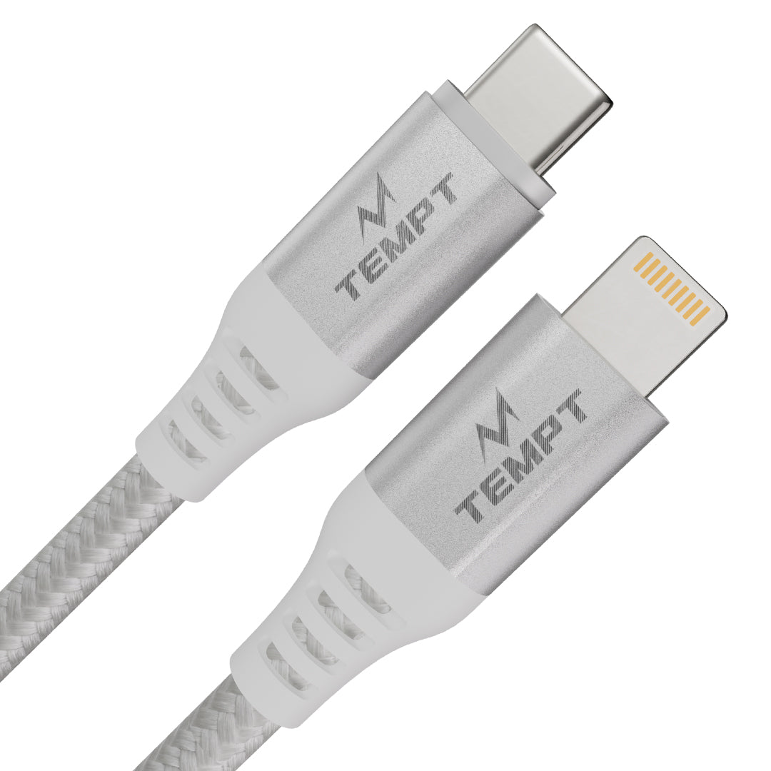 Tempt NOVA 27W Type C to Lightning Cable Feature Collage Cable