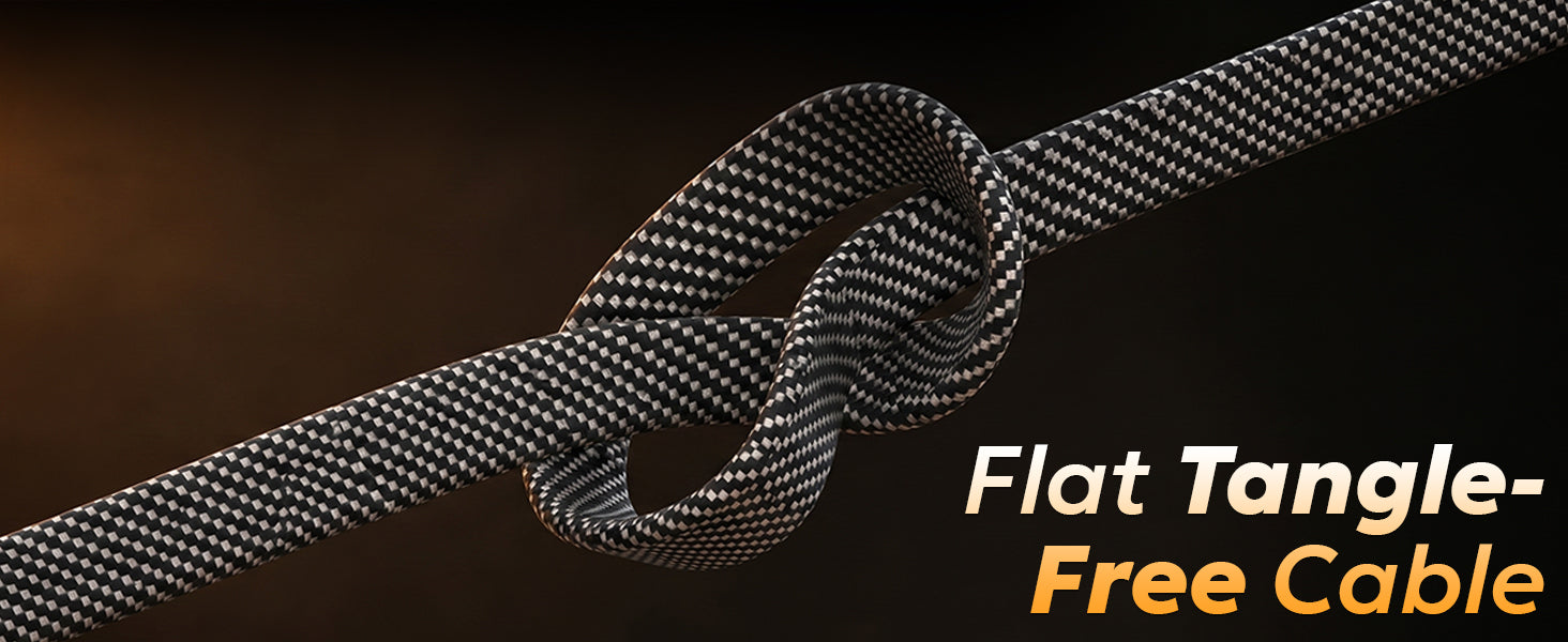 Tempt QuadCharge Tangle Free Braided Charging Cable Premium Cable Category