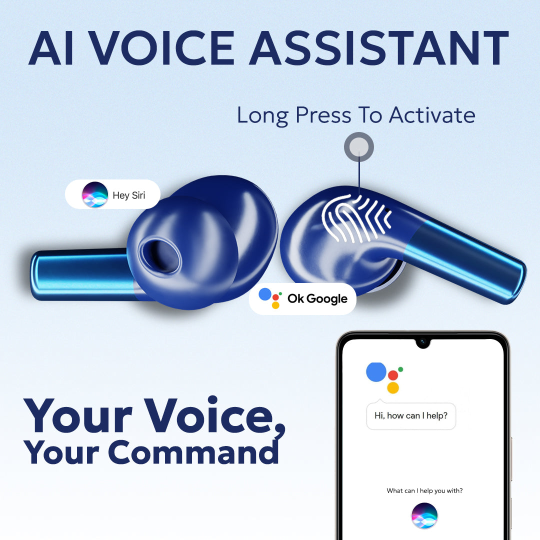 Tempt Wave Pro AI Voice Assistant Bluetooth Wireless Earbuds