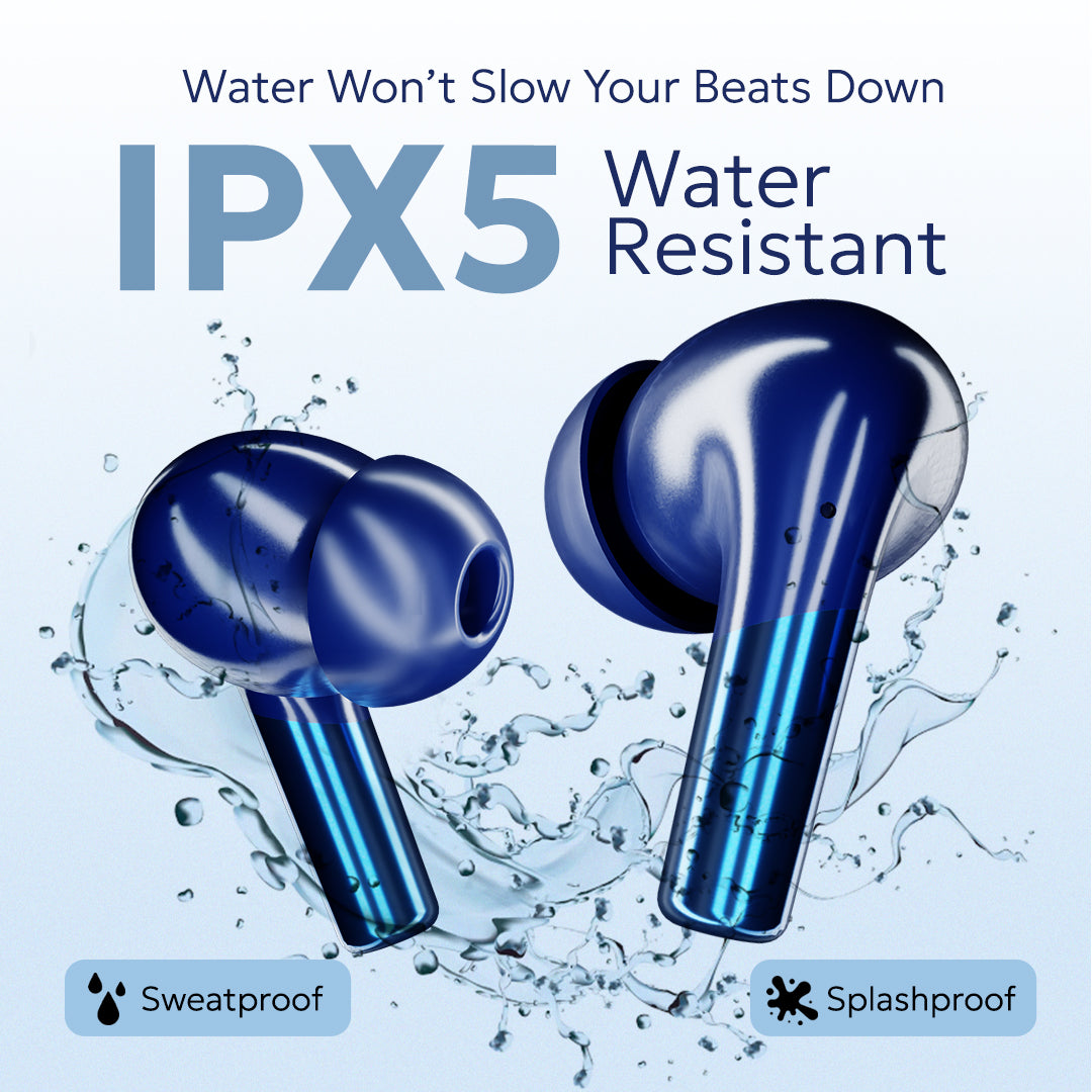 Tempt Wave Pro IPX5 Water Resistant Wireless Bluetooth Earbuds