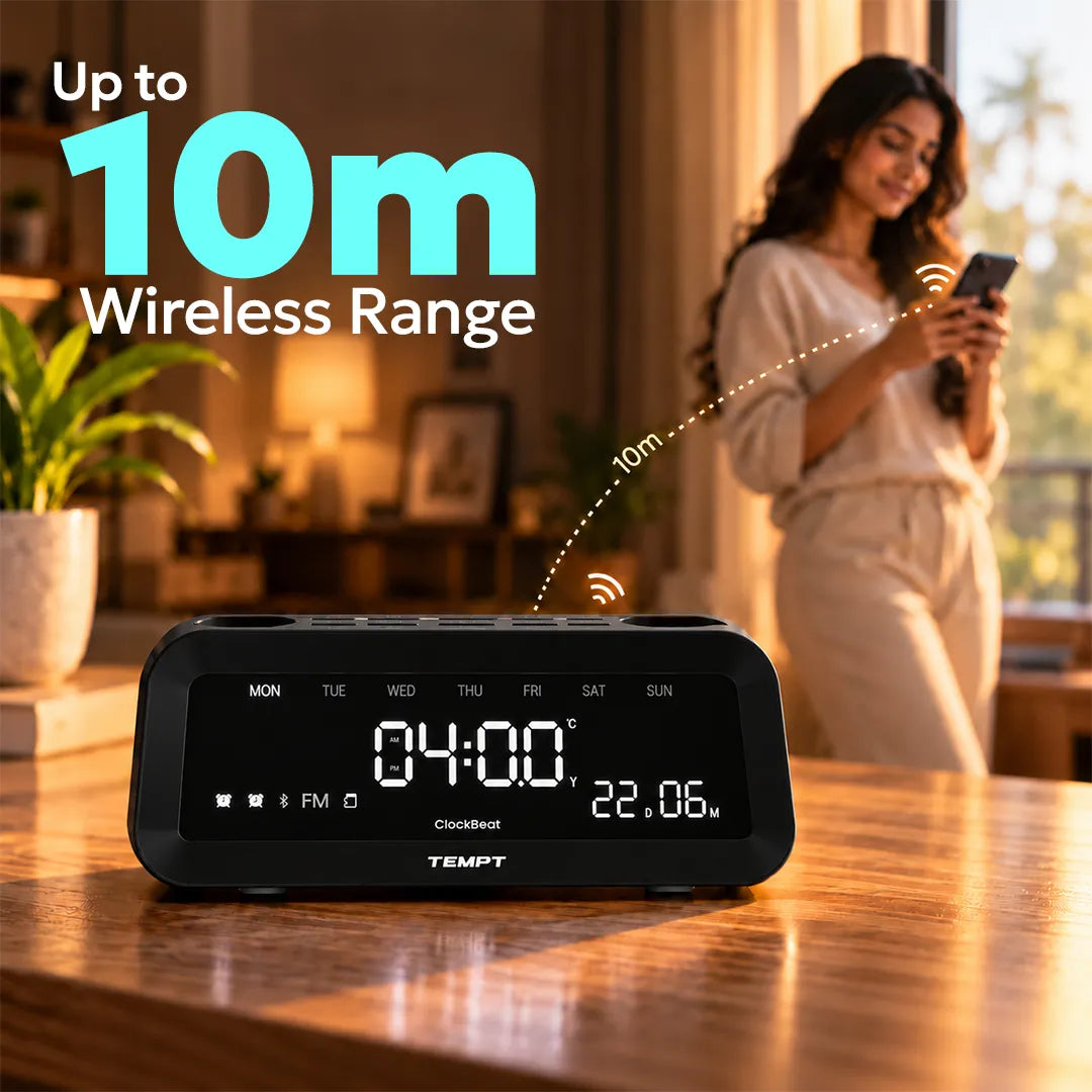 temptindia_Black_juggler_clockbeat_speaker_upto_10m_wireless_range
