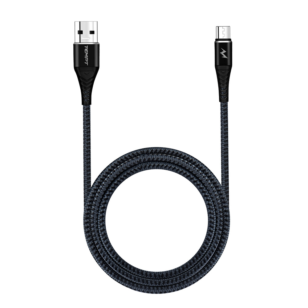 Twist Braided with Aluminium Shell USB to Micro USB Cable
