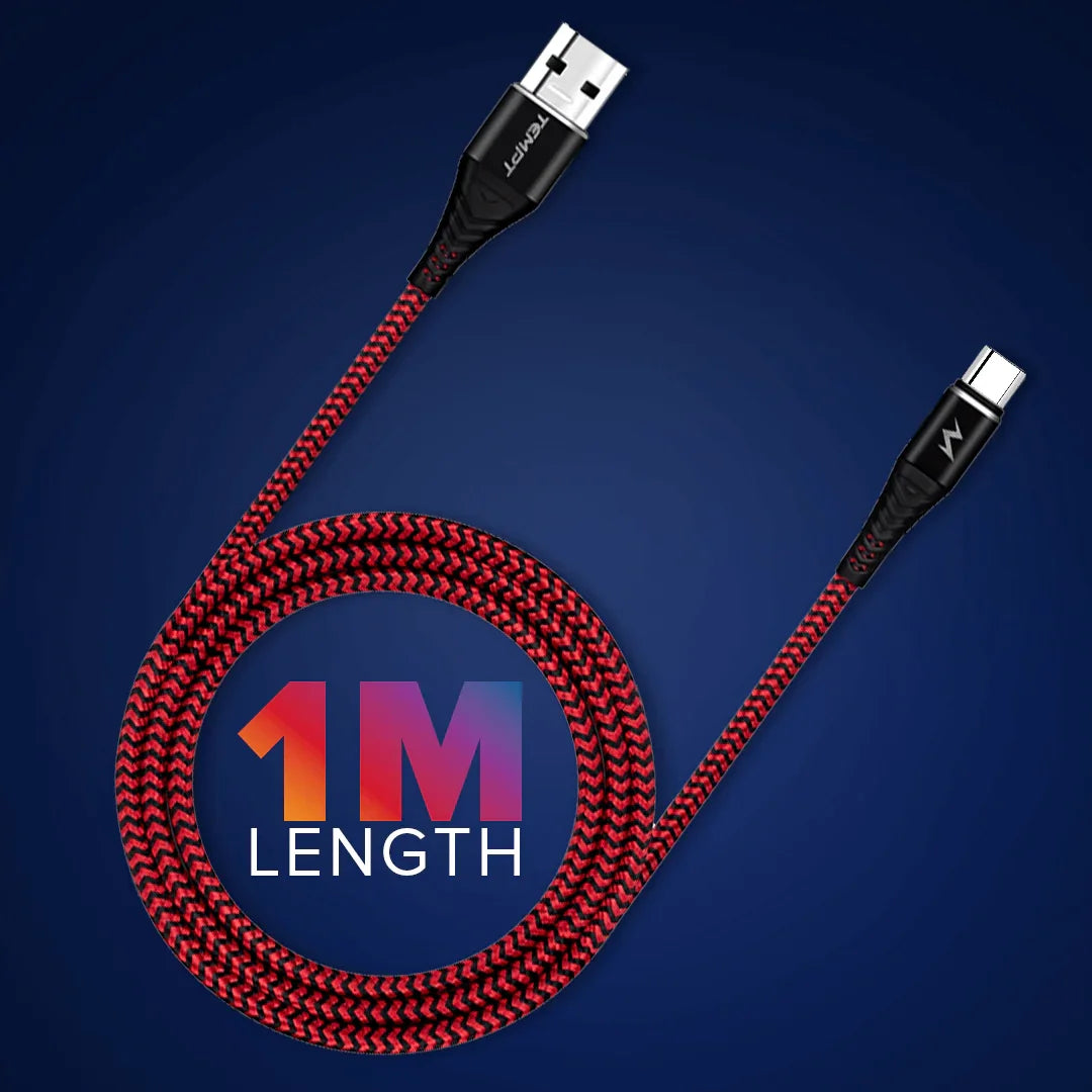Twist Braided with Aluminum Shell USB to Type C Cable