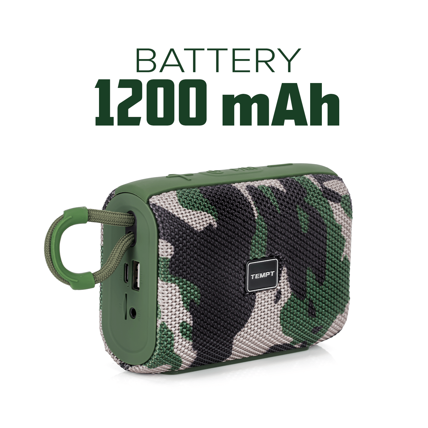 Tempt Juggler small bluetooth speaker with 1200mAh battery portable speaker