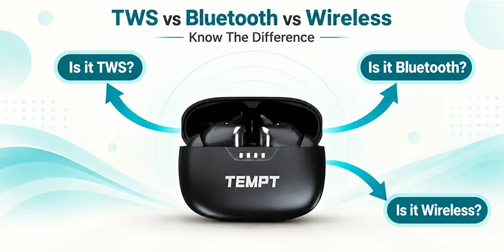 TWS vs Bluetooth Earbuds vs Wireless Earbuds: What's Actually the Difference?