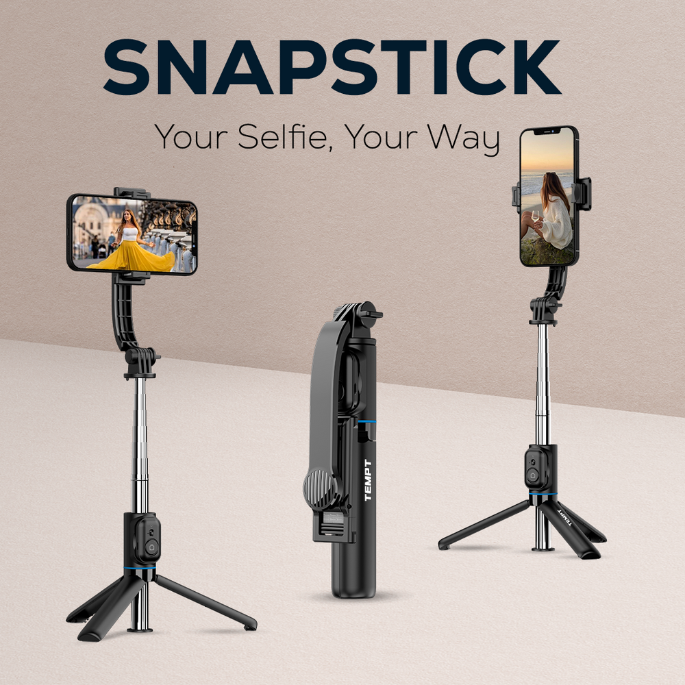 Snapstick Pod Wireless & Portable Selfie Stick | Travel selfie stick – Temptindia