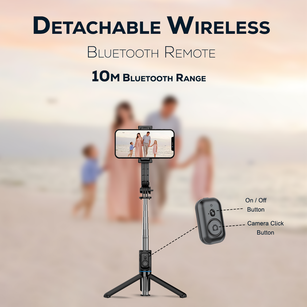Snapstick Pod Wireless & Portable Selfie Stick | Travel selfie stick – Temptindia
