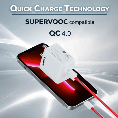 Turbo 65W Charger for smartphones, laptops, tablets