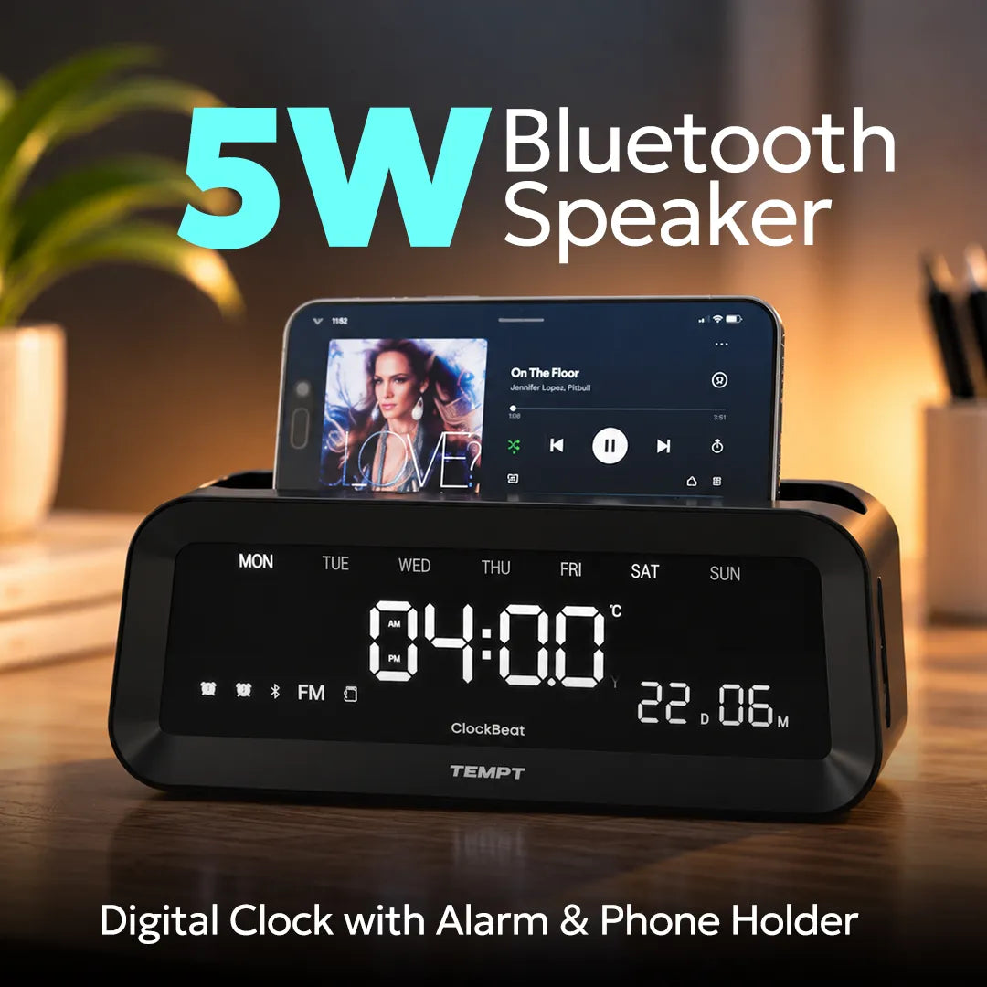 Black_color_temptindia_juggler_clockbeat_speaker_5w_blutooth_speaker
