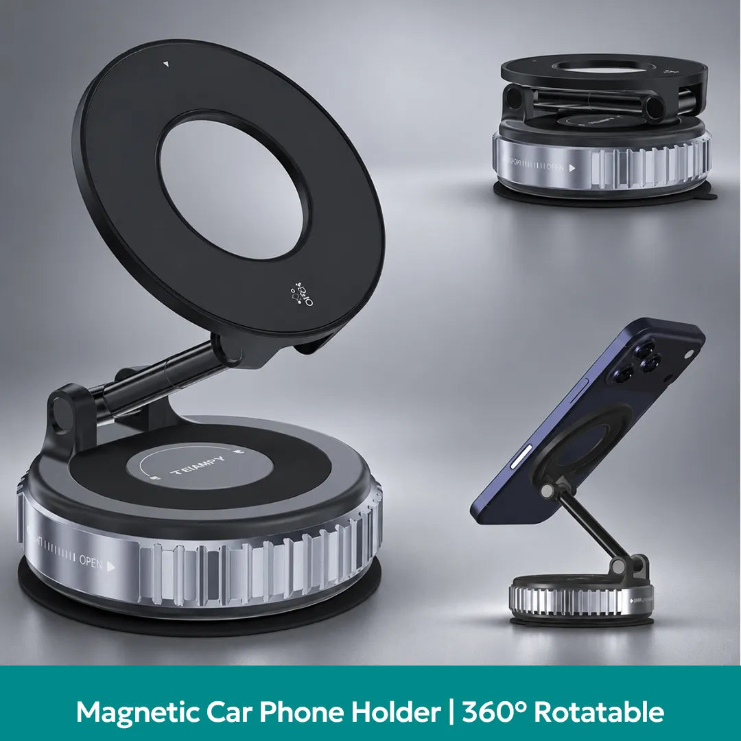 Tempt MagMount magnetic car phone holder with 360° rotation