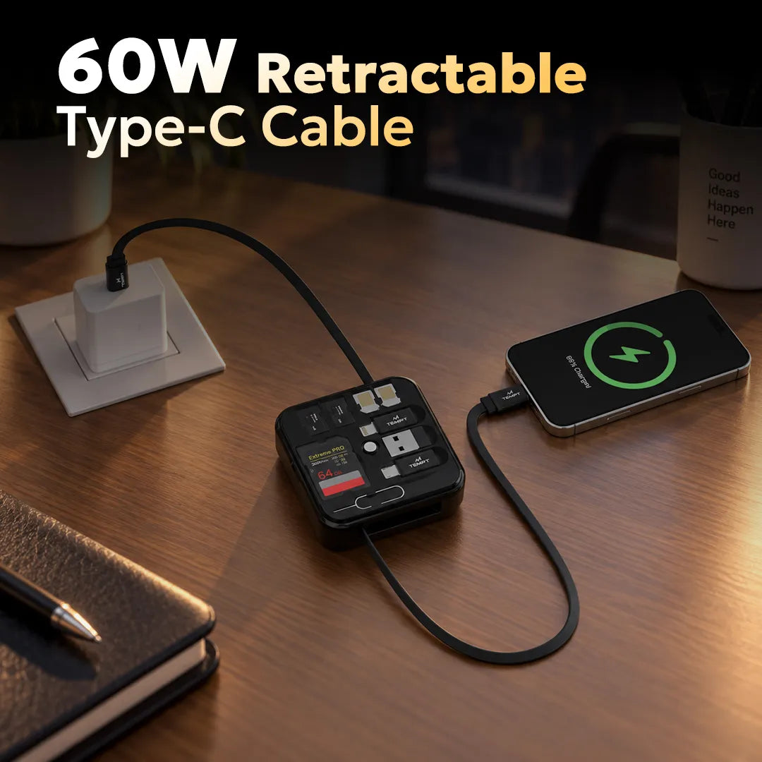 konekt_Black_color_60w_retractable_type_c_cable_temptindia