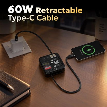 konekt_Black_color_60w_retractable_type_c_cable_temptindia