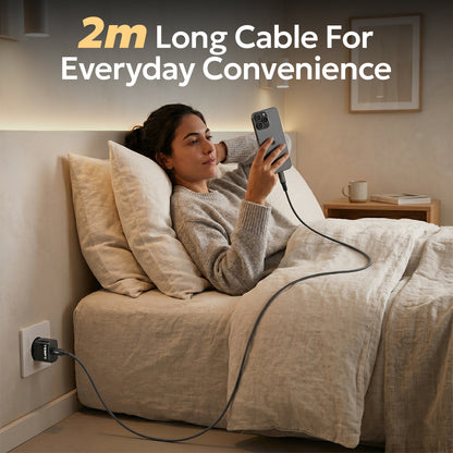 Tempt Blitz 100W Charger Cable 2m Long Cable for Everyday Use Cable 