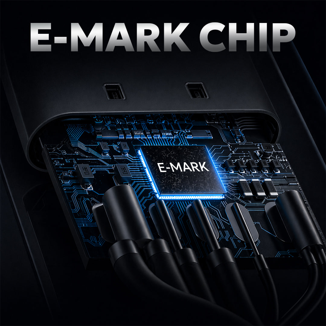 Tempt Blitz 100W Type C Charger Cable E-Mark Chip Fast Charging Cable 