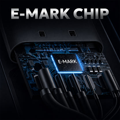 Tempt Blitz 100W Type C Charger Cable E-Mark Chip Fast Charging Cable 