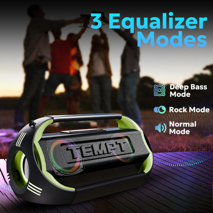 Tempt Boombuddy 3 Equalizer Modes Portable BT Speaker Smart Bluetooth Speaker