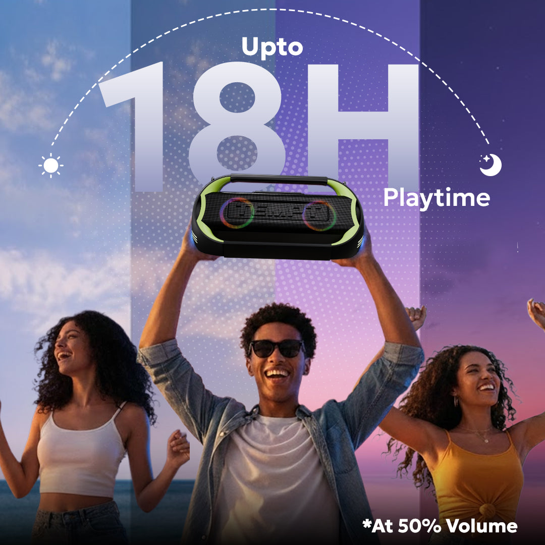 Tempt Boombuddy 18 Hour Battery Portable Bluetooth Speaker Best Portable Speaker