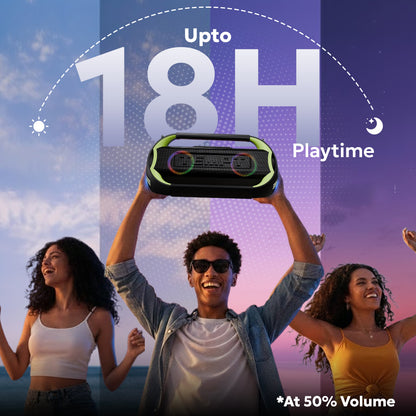 Tempt Boombuddy 18 Hour Battery Portable Bluetooth Speaker Best Portable Speaker