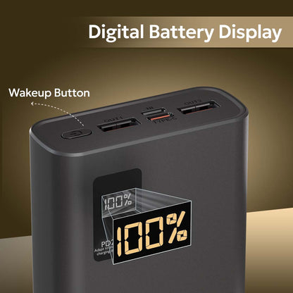 Tempt Booster Pro 20K Smart Digital LED Display Fast Charging Power Bank