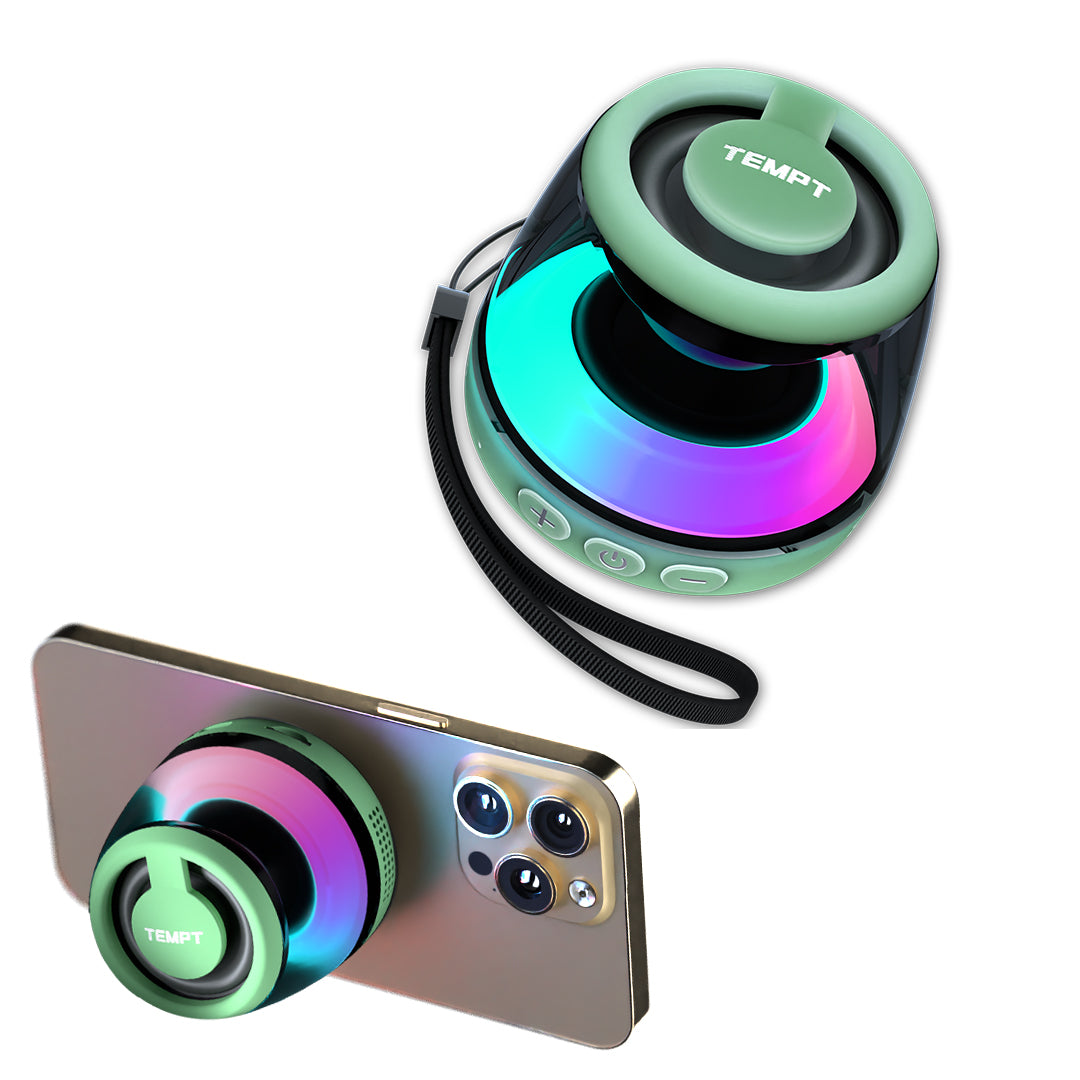 Tempt Cameo Green 6W 6 Hours Playtime Portable Bluetooth Speaker Small Speaker