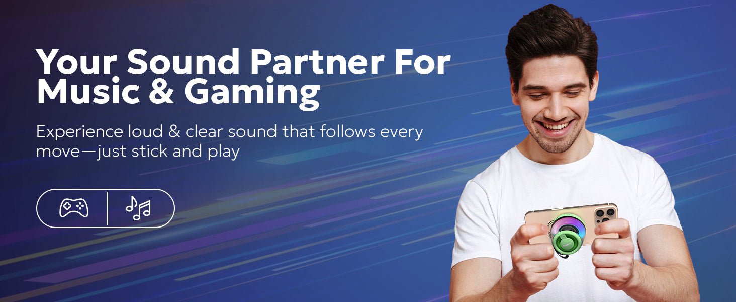 Tempt Cameo Portable Bluetooth Speaker for Music and Gaming Wireless Speaker