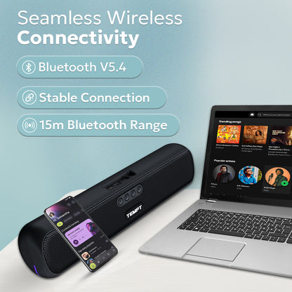 Tempt CineBar Wireless Soundbar with Bluetooth 5.4 Connectivity Soundbar