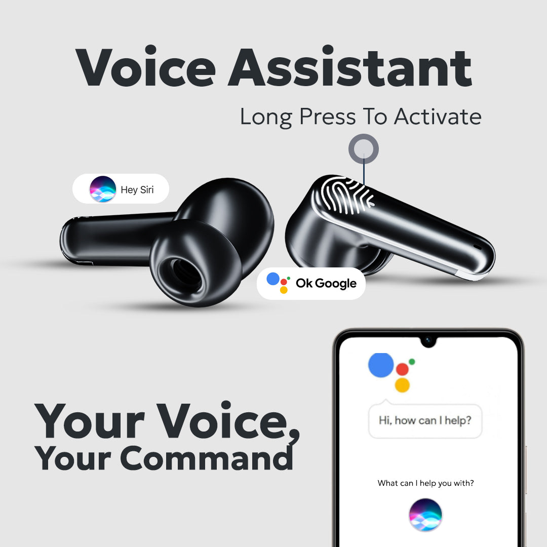 Tempt CultPro Voice Assistant Bluetooth Earbuds Best Wireless Earbuds