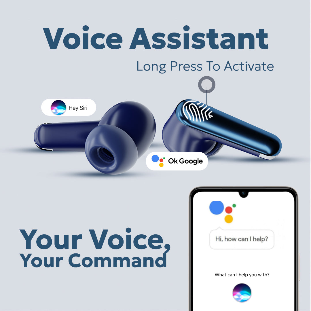 Tempt CultPro Voice Assistant Support Bluetooth Earbuds Wireless Earbuds