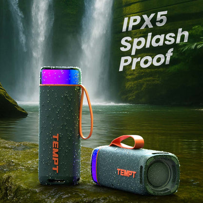 Tempt Enigma IPX5 Splash Proof Portable Bluetooth Speaker