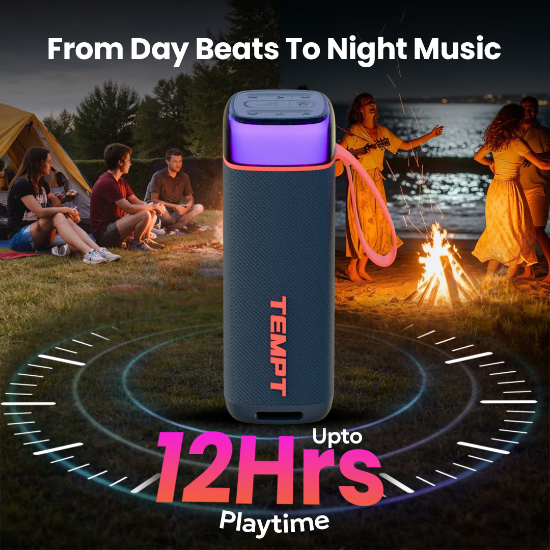 Tempt Enigma 12 Hours Playtime Portable Bluetooth Speaker