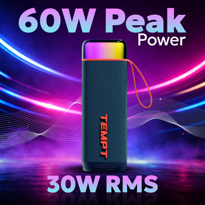 Tempt Enigma 60W Peak Power Portable Wireless Bluetooth Speaker