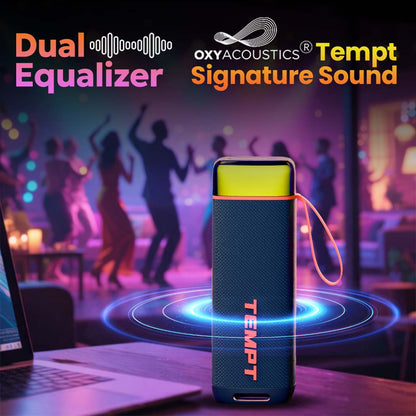 Tempt Enigma Dual Equalizer Signature Sound Wireless Bluetooth Speaker
