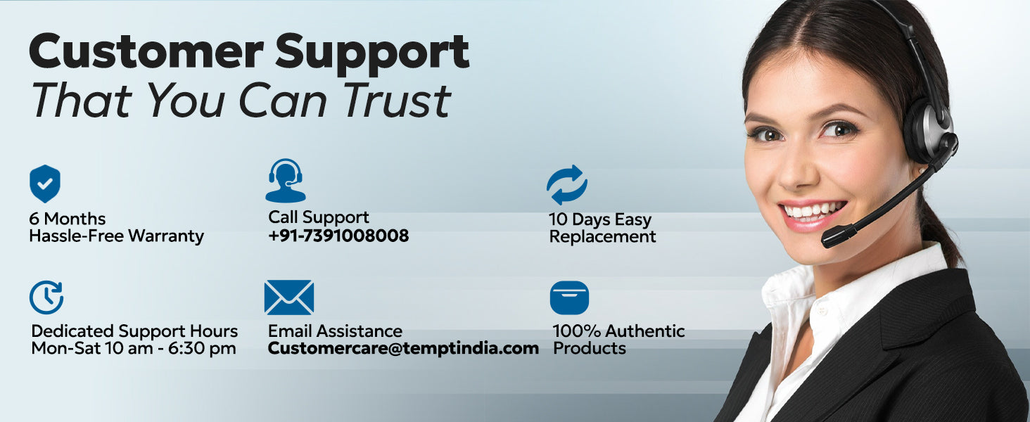 Tempt Flair Power Bank Customer Support Warranty Service