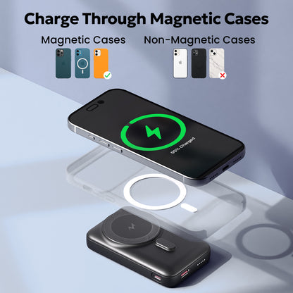 Tempt Flair Magnetic Wireless Charging Phone Power Bank Portable Charger
