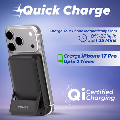 Tempt Flair Qi Certified Wireless Power Bank Best Power Bank Charger