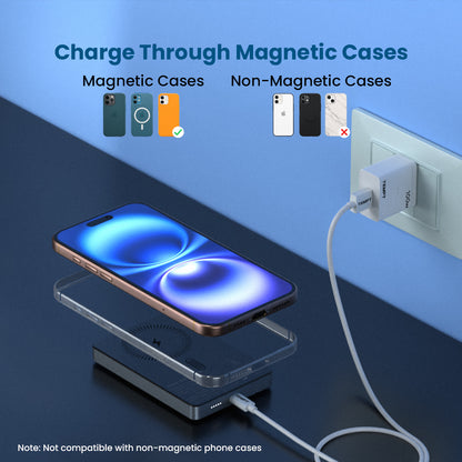 Tempt Joos Mag 10K MagSafe Compatible Magnetic Wireless Power Bank Phone Charger
