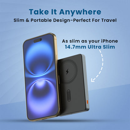 Tempt Joos Mag 10K Ultra Slim 14.7mm Mobile Power Bank Portable Charger