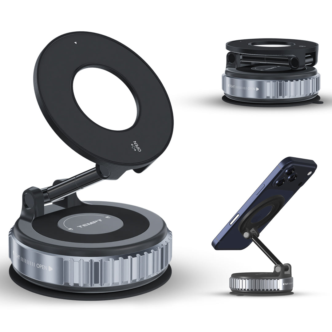 Tempt MagMount premium magnetic car phone holder with modern design and strong build car accessories