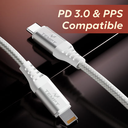 Tempt NOVA 27W Type C Charger Cable PD 3.0 PPS Compatible Cable 