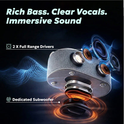Tempt Privee Fusion Best Bluetooth Speaker with Deep Bass and Clear Vocals Sound Box Speaker