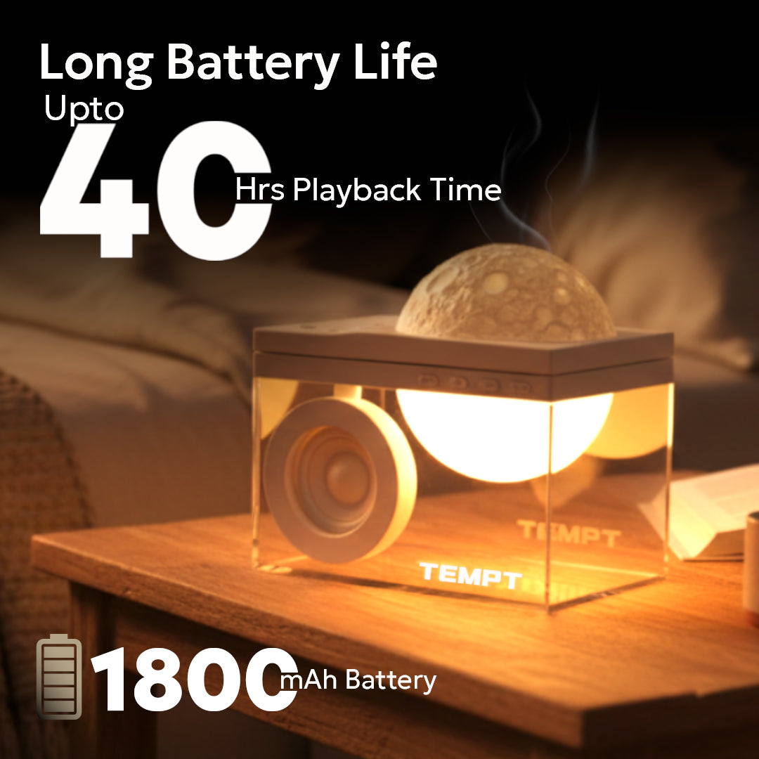 Tempt Privee Lunar Long Battery 40 Hours Playback Portable Bluetooth Speaker