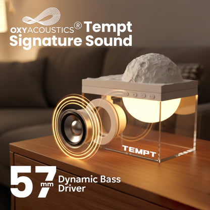 Tempt Privee Lunar 57mm Dynamic Bass Driver Wireless Bluetooth Speaker
