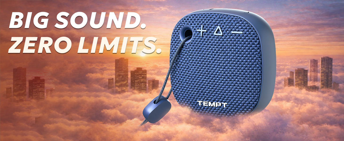 Tempt Rebel Air Bass Radiator Powerful Sound Portable Bluetooth Speaker